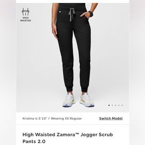 Figs high waisted scrub pants